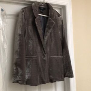 Velvet grey blazer size medium